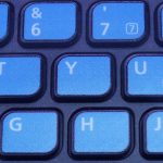 Let's note RZ6のキーボード「ハーモニックブルー」