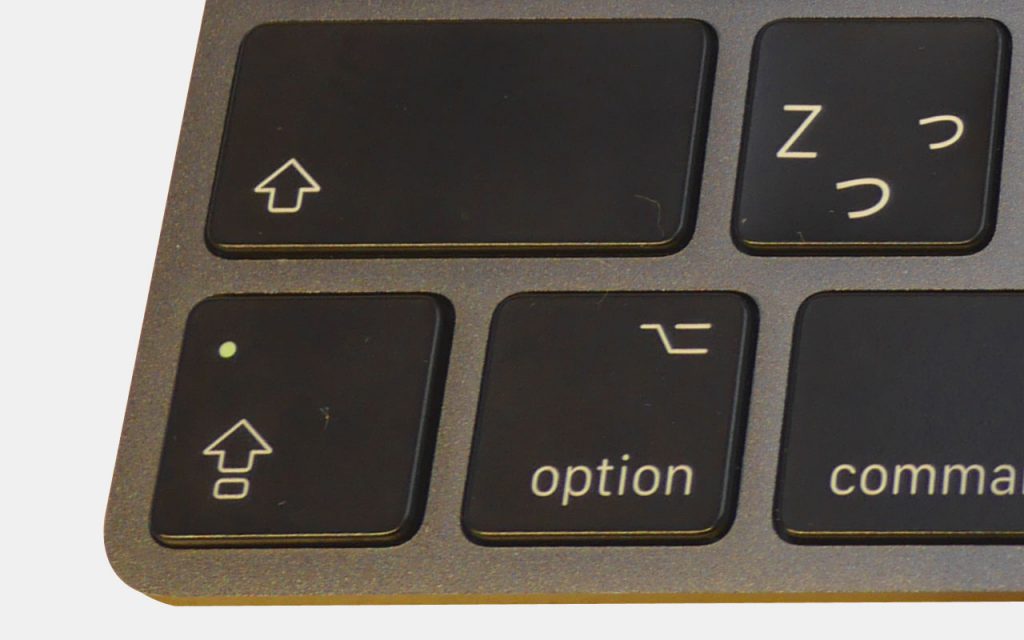 Magic Keyboardテンキー付き「スペースグレイ」のキー