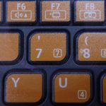 Let's note RZ6のキーボード「タンジェリンオレンジ」