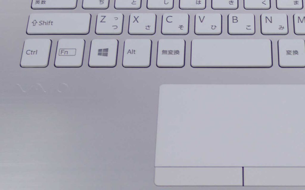 VAIO S11「ホワイト」のキーボード
